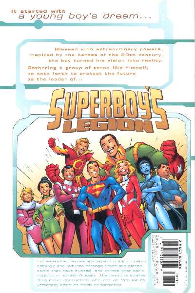 SUPERBOY'S LEGION NO.1 BACK COVER